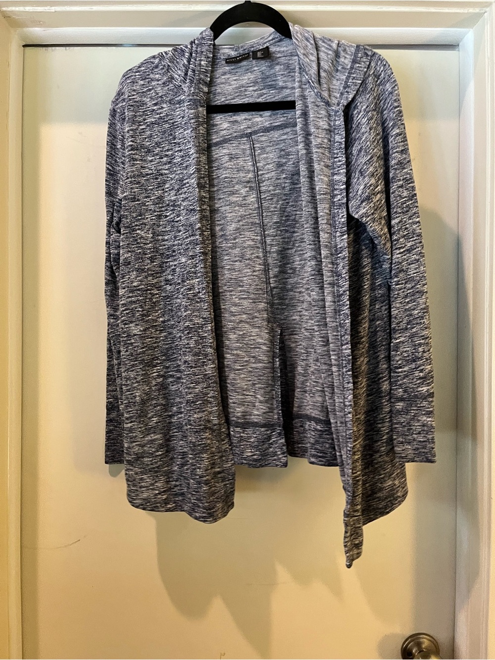 Willi Smith Heathered Gray Open-Front Cardigan